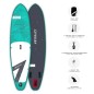 Paddle ABSTRACT Gonflable Coral Topaze 10'6 Paddle ABSTRACT Gonflable Coral Topaze 10'6